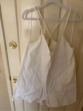 Zara Cream Cross-Back Romper